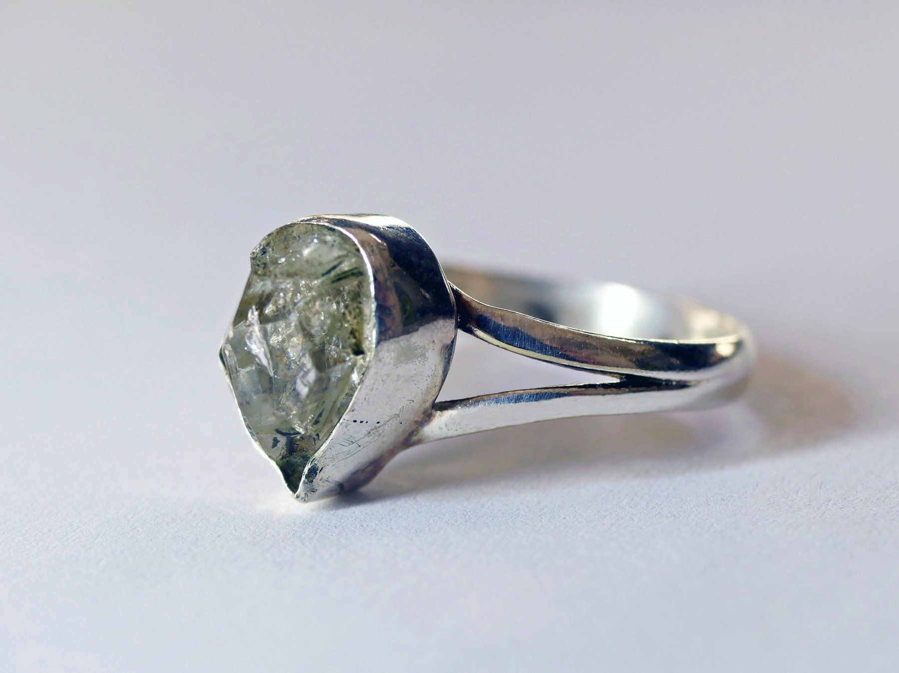 Anelli: Ring Silber 925 mit Herkimer-Diamant – Nuovo e nell'imballaggio originale da Matten b. Interlaken venduto da kero71