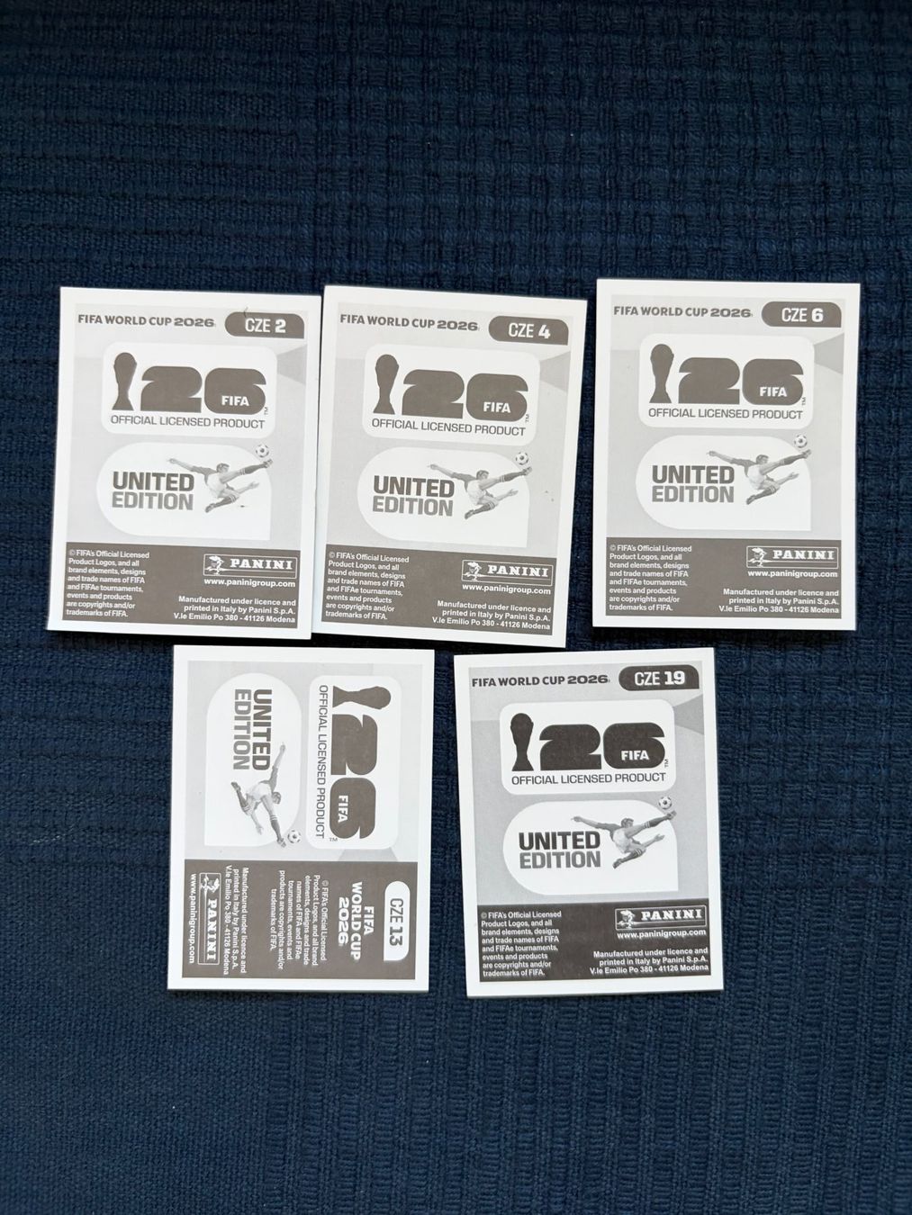 Panini Carte collezionabili: 5 Panini Sammelbilder von Tschechien – Usato da Thalwil venduto da kon_v82n 1