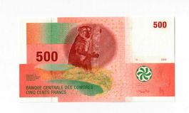 Banknote Comoren/Komoren, 500 Francs, 2006, UNZ