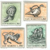 Briefmarken "Skulpturen". San Marino