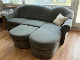 Ecksofa mit sep. Hocker