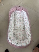 Baby Nest rosa mit Hasenmuster guter Zustand