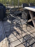 Metallstühle, Gartenstühle, 10 Stück, stapelbar