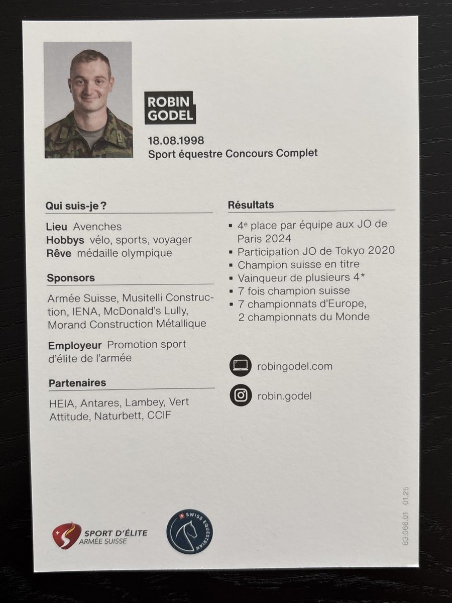 Autografi: Signierte Autogrammkarte Robin Godel – Nuovo (secondo la descrizione) da Uetendorf venduto da hoisle 1