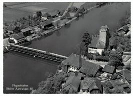 Schloss Aarwangen, Flugaufnahme um 1945-50
