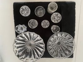 Bleikristall Väsli und Schalen