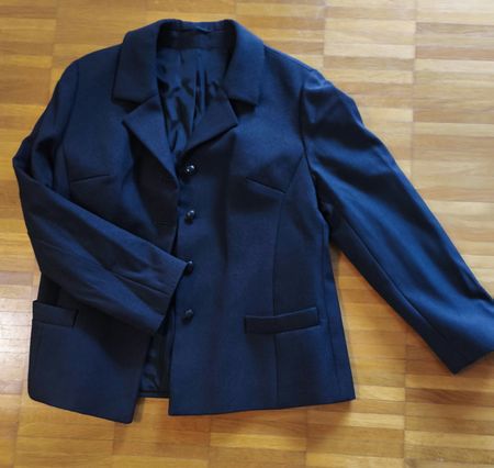 Damen Sakko WEIBEL Grösse 42 Schurwolle, Anthrazit, Blazer