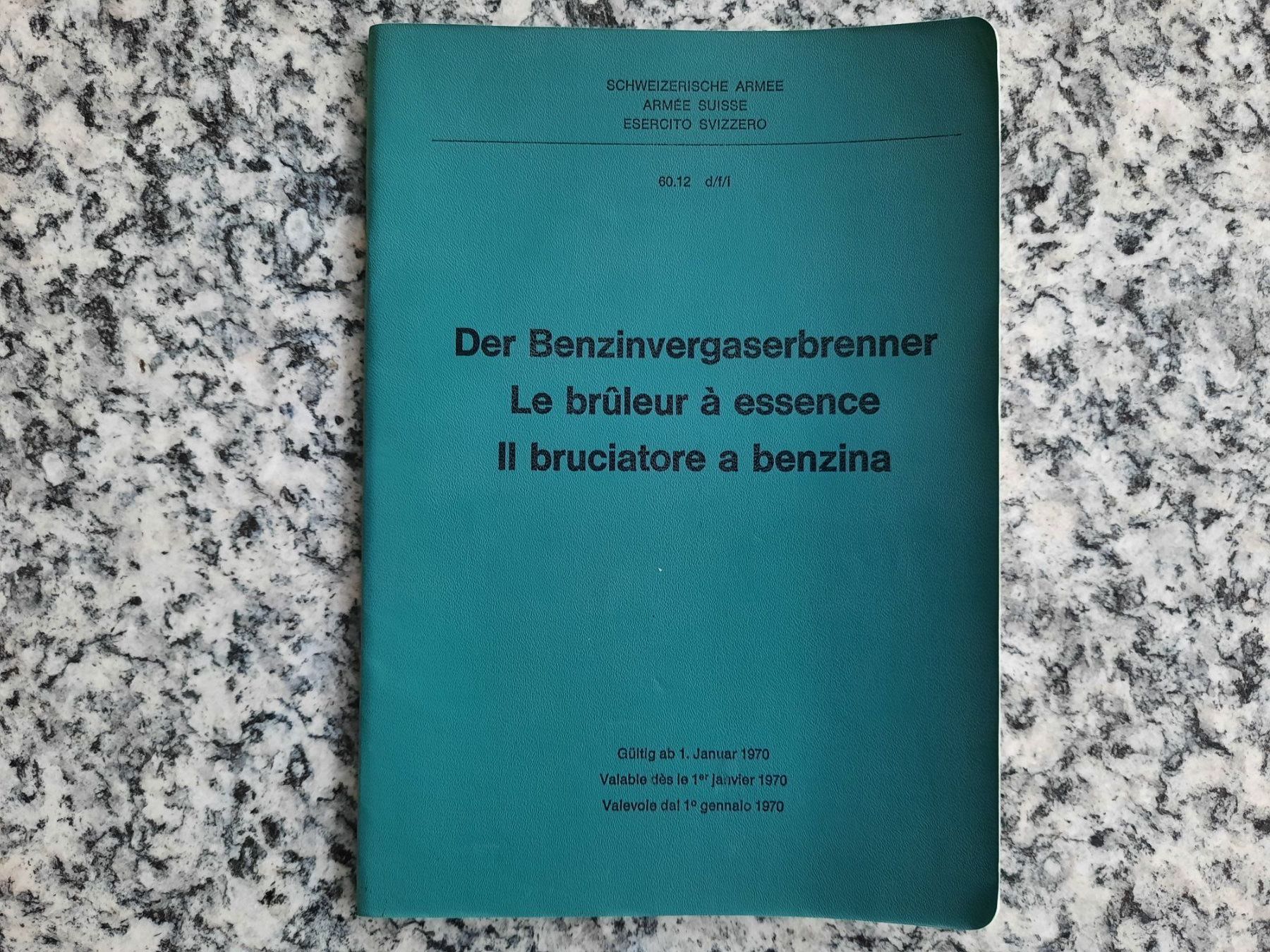 Bücher: Benzinvergaserbrenner (dfi) – Gebraucht aus Ruswil von Sammlergeist