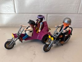 Playmobil Trike et moto avec personnages bon état