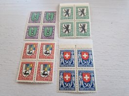 PJ 1925 im 4er Block, postfrisch, ab 1.-