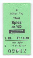 Schiff-Billette Thun - Spiez