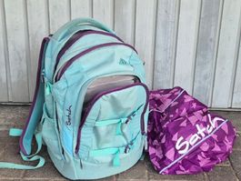 Mädchen SATCH Schulrucksack mit Regenschutz
