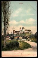AK Burgdorf, Straßenpartie mit Schloss