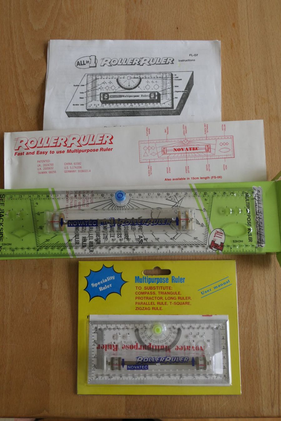 Autres écriture & dessin: RollerRuler All in 1 – rollendes Lineal, gross + klein – Neuf (Voir description) à Greifensee par Freakler 2
