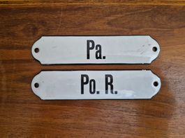 Altes Emailschild Apotheke Firma Büro Emaille Schild Vintage