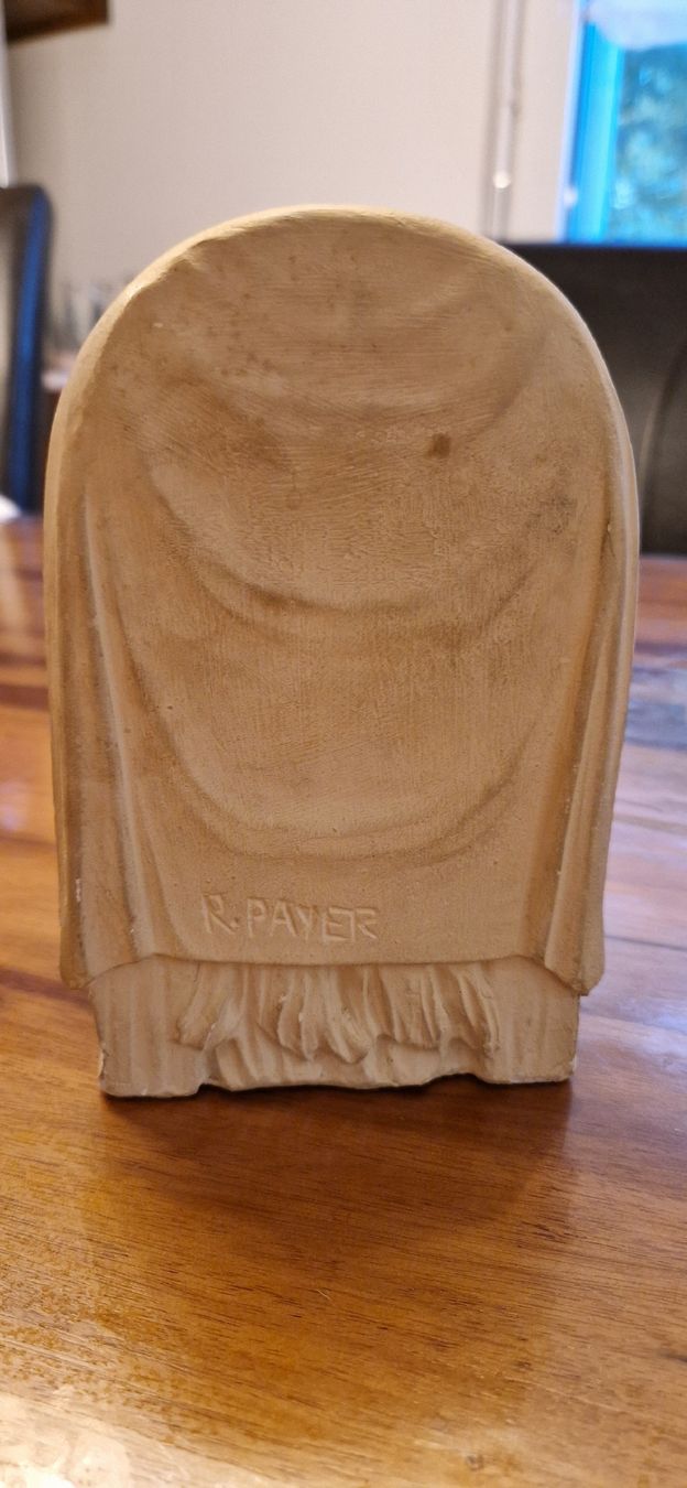 Statuette: Jesuskind Figur R. Payer Gips weiss – Usato da Hendschiken venduto da Eifel65 4
