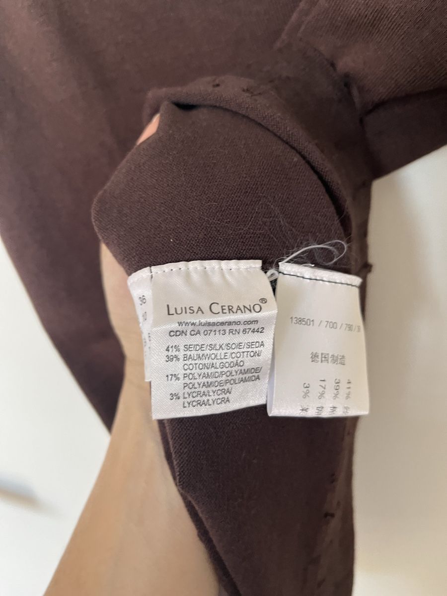 Luisa Cerano Tops: Top LUISA CERANO marron taille 36 orné de perles – Neuf (Voir description) à Givrins par sab_k2f9 4