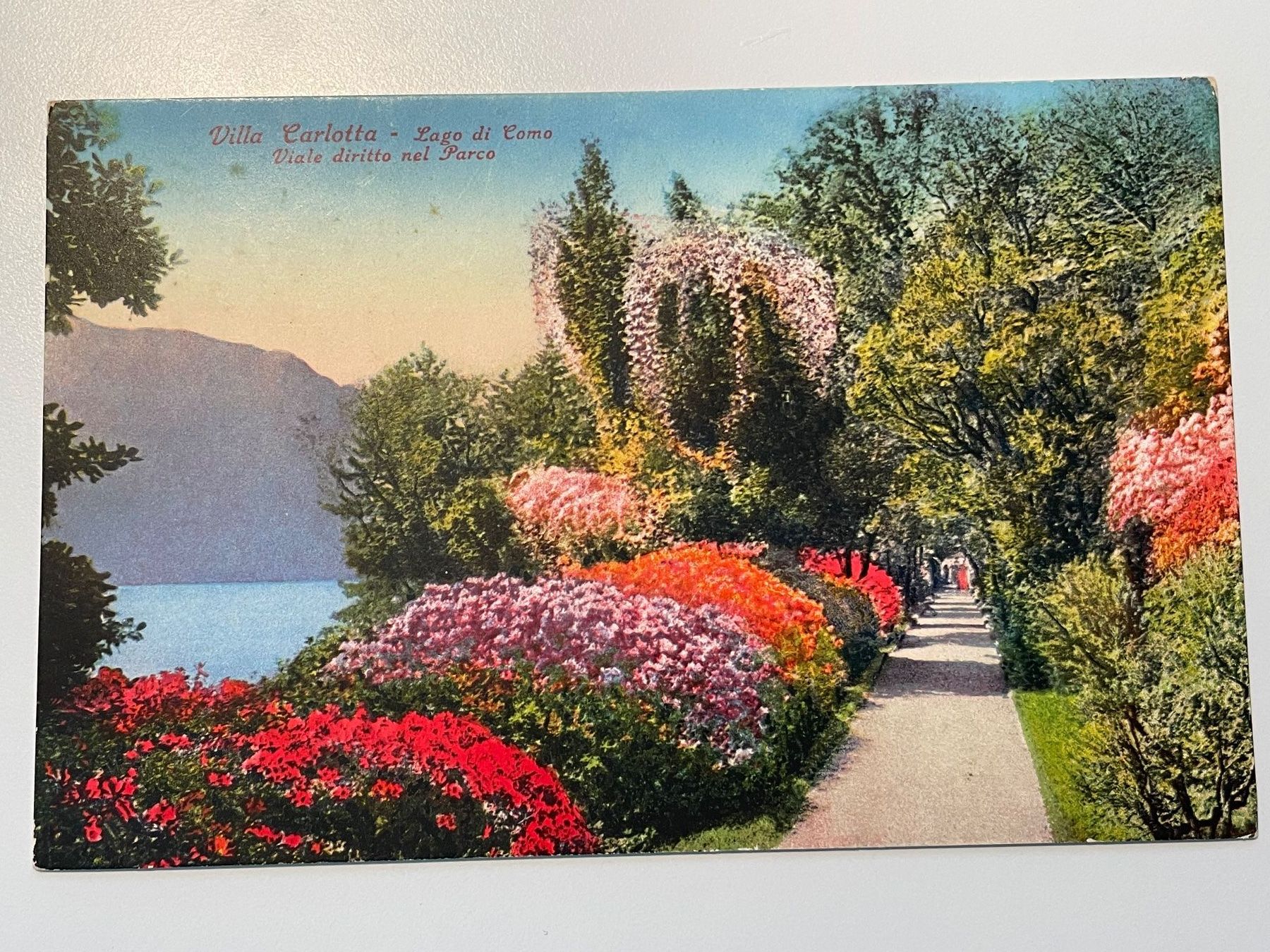 Cartoline postali: Alte Ansichtskarte Villa Carlotta, Lago di Como ca 1930 – Usato da Stäfa venduto da riccardinho
