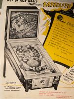 Werbeblatt: Williams Satellite-Flipperautomat 1960