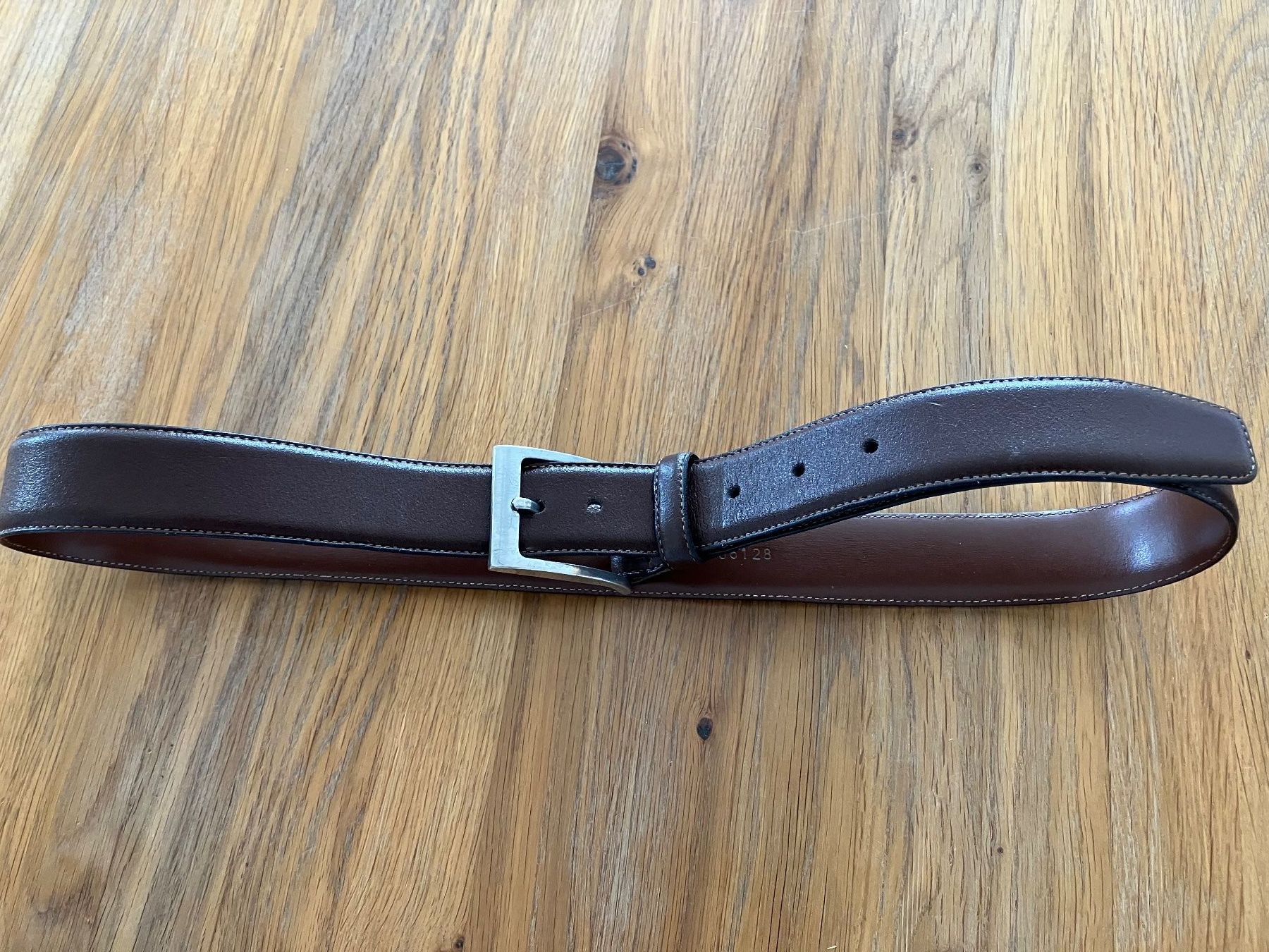 Cinture: Herrengurt braun, Leder, ca 3,5cm breit – Usato da Zürich venduto da edf_9wg7