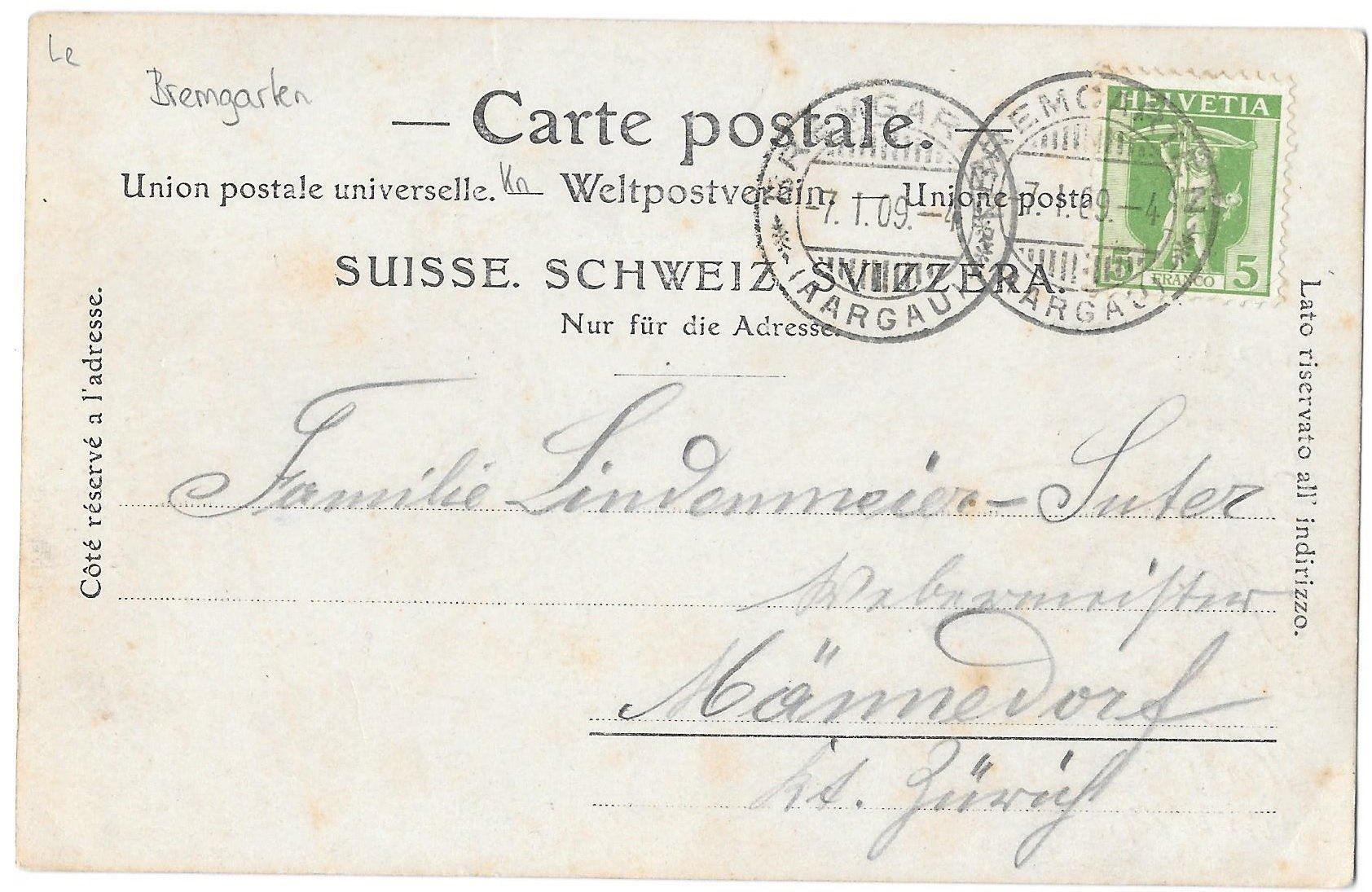 Cartoline postali: Bremgarten Privataufnahme – Usato da Olten venduto da clotaldi 1