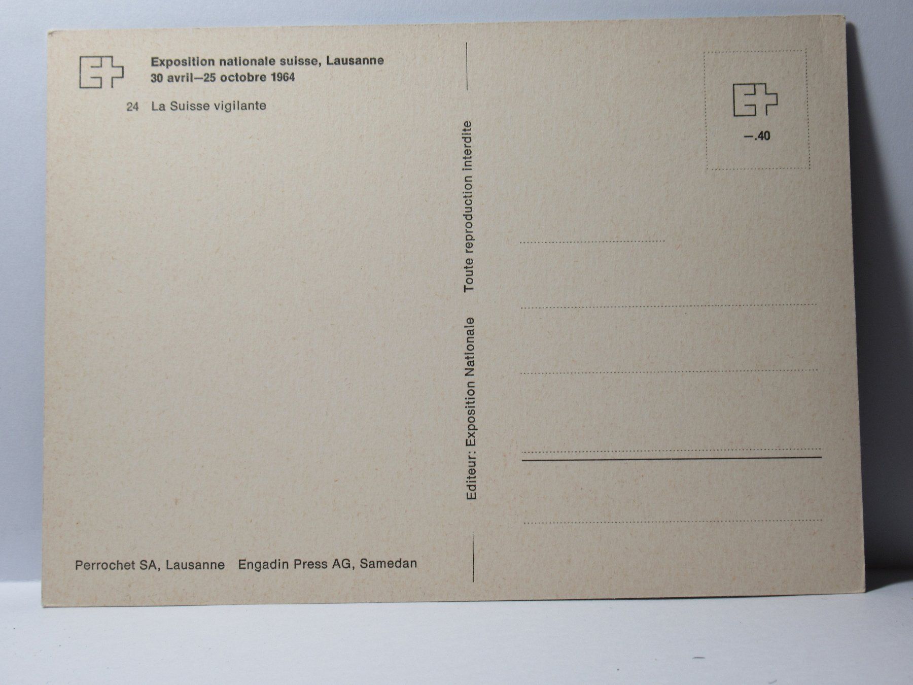 Cartoline postali: Expo Lausanne 1964 – Nuovo (secondo la descrizione) da Grenchen venduto da Bluemchen1900 1