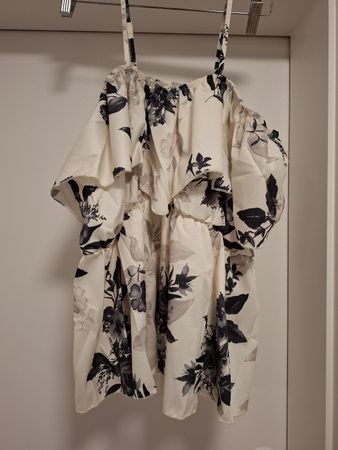 Sommerliches Off-Shoulder Top mit Blumenmuster, Gr. 2XL