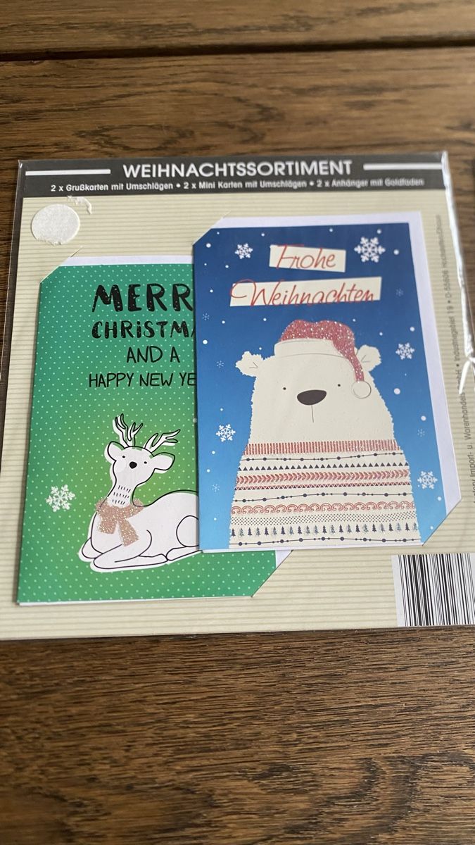 Cartoline: Weihnachtskarten-Set, neu & OVP, Grusskarten, Anhänger Mini – Nuovo e nell'imballaggio originale da Hochwald venduto da _biene_ 4