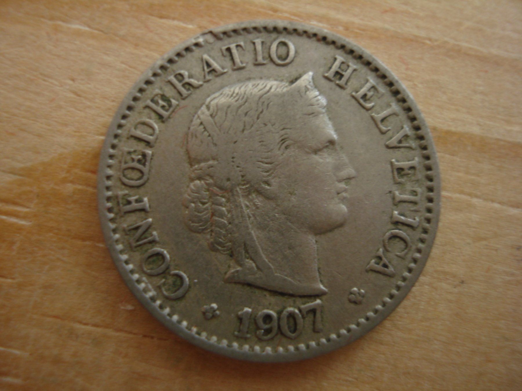 Tutti le monete: (S1) 5 Rappen 1907 – Usato da Erlach venduto da Net-Coins