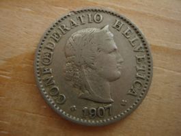 (S1) 5 Rappen 1907