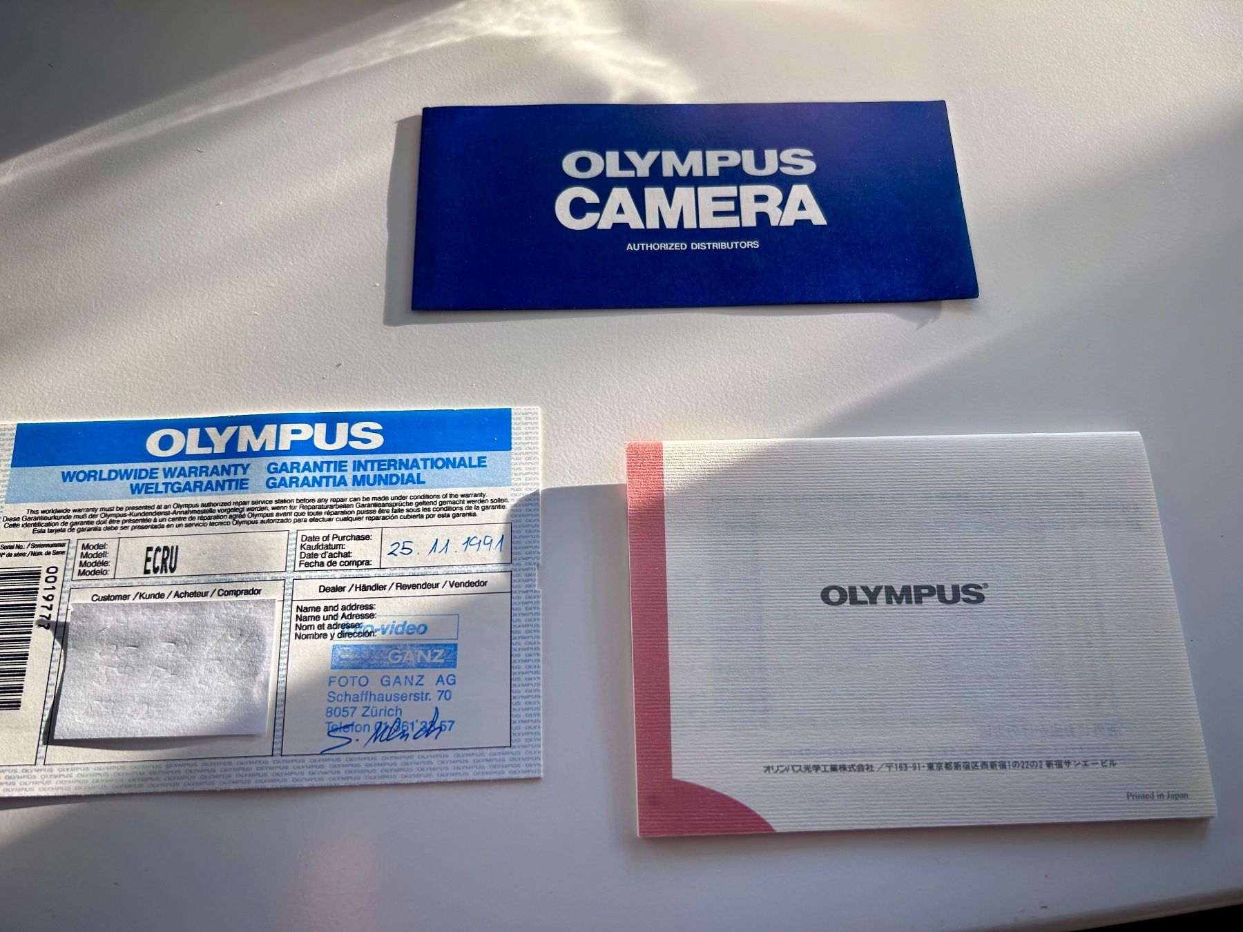 Olympus Fotocamera: Olympus Ecru Sammlerkamera,  Winter Schnäppchen – Nuovo e nell'imballaggio originale da Immensee venduto da Spengler8 5