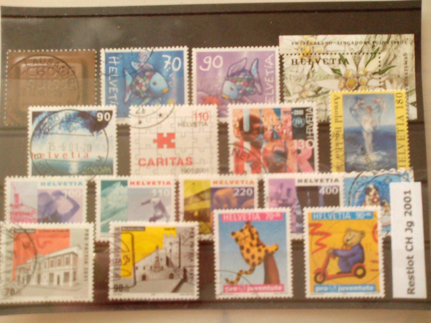 Alle Briefmarken: Restlot CH Jg2001 – Gebraucht aus Brüttisellen von goldtaler