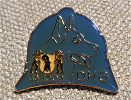 N089 - Pin Kantonspolizei Basel 50 J. DHG Diensthunde Gruppe
