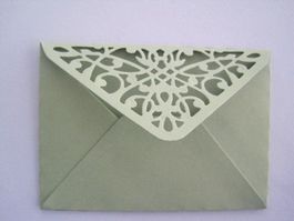 Kleine Couverts 10 Stück 10x7cm grün