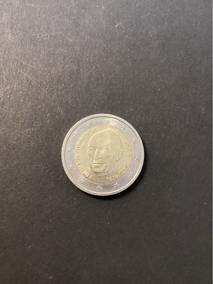 Alle Münzen: 2 Euro, Adenauer – Gebraucht aus Rheineck von sualk49