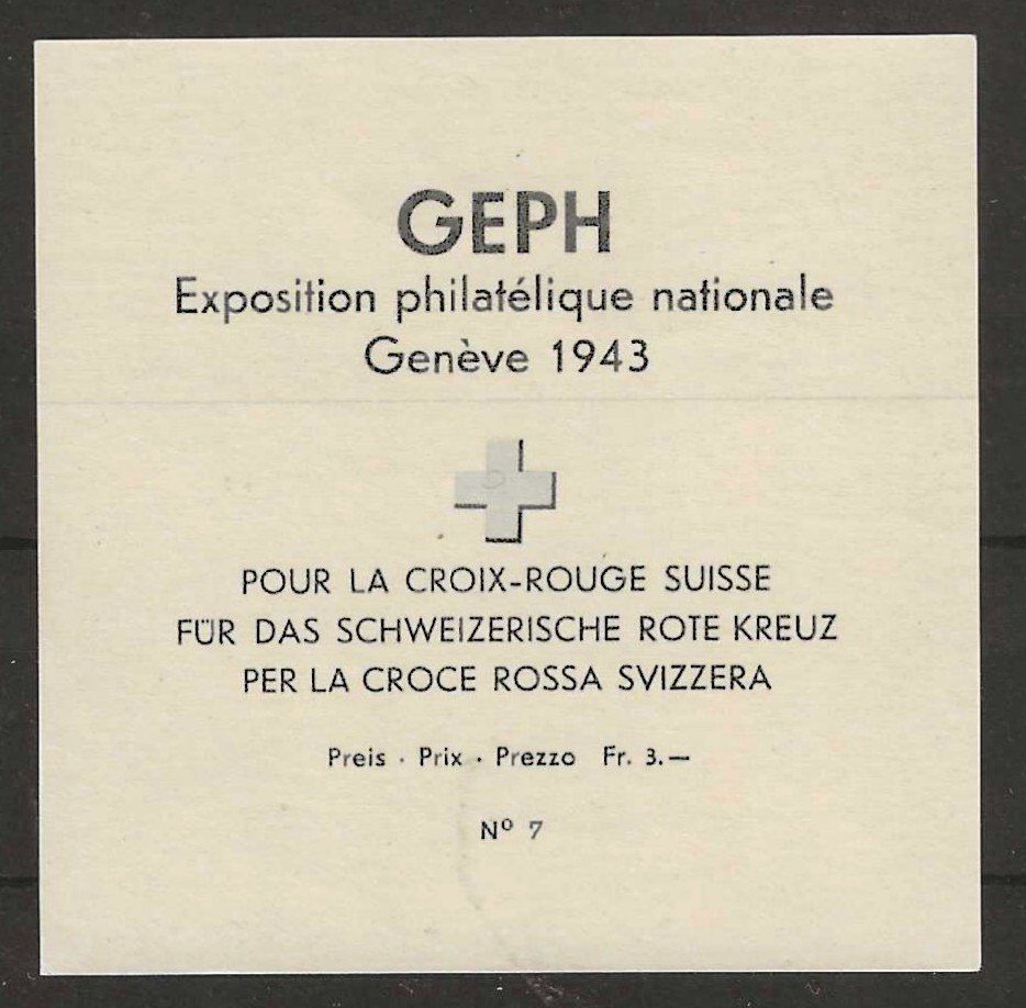 Tutti i francobolli: 1943 : Genfer Block W18, postfrisch ** – Nuovo (secondo la descrizione) da Gümligen venduto da Geniusbuy 1