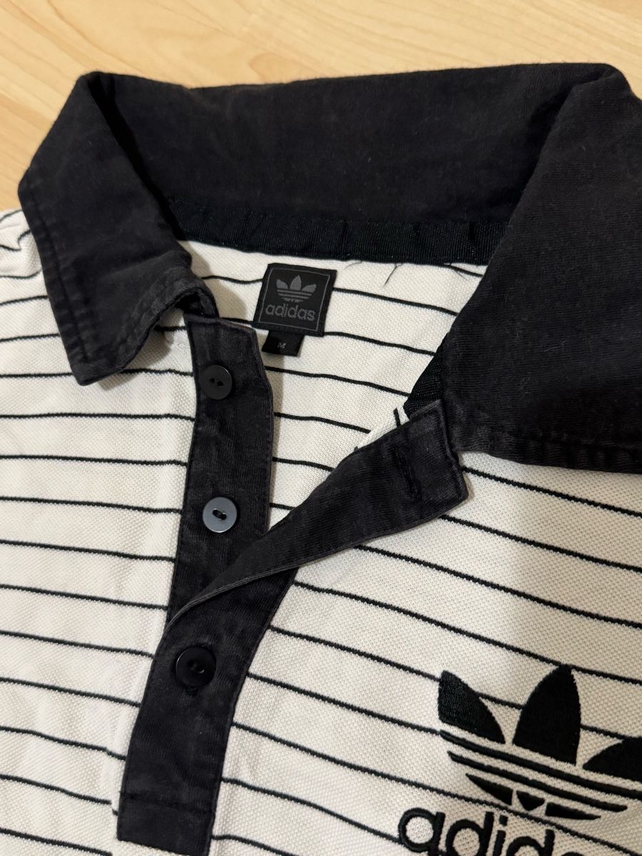 Adidas Magliette Polo: Polo Adidas rayé blanc et noir – Usato da Villeret venduto da bys_k95b 2