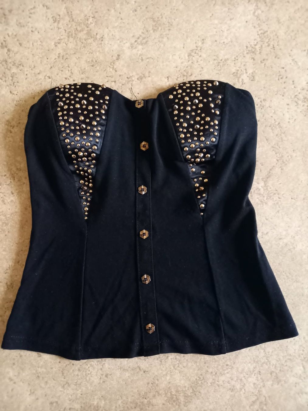 Top: Schwarzes Bustier Top ohne Träger - Grösse S – Nuovo (secondo la descrizione) da Möhlin venduto da Simba4871 2