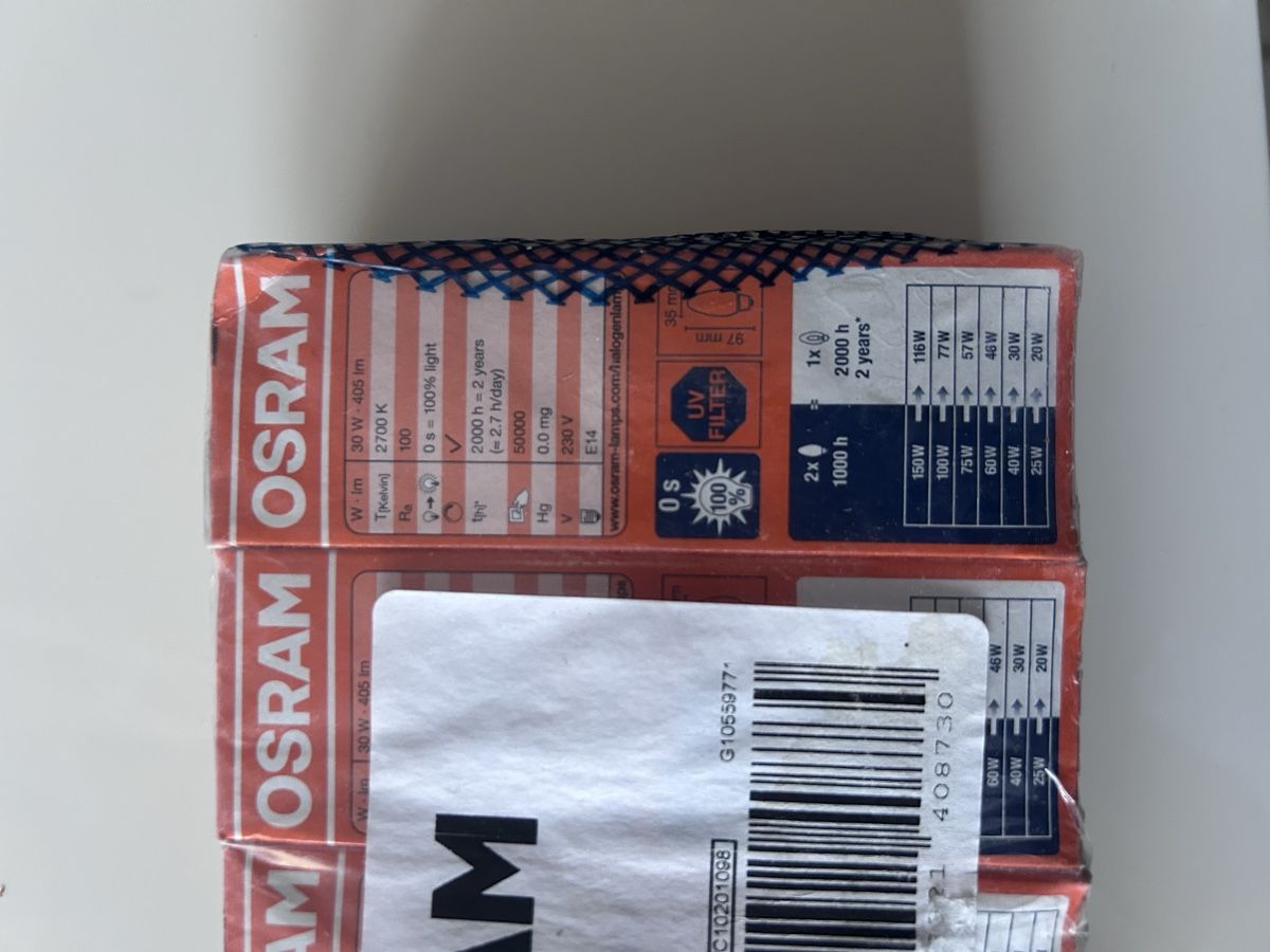 Osram Lampade: OSRAM Halogenlampe Classic E14 30W – Nuovo e nell'imballaggio originale da Zürich venduto da Hossi66 3