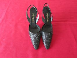 Schuhe Slingpumps, YSL Saint Laurent NEU! Innensohle 28cm