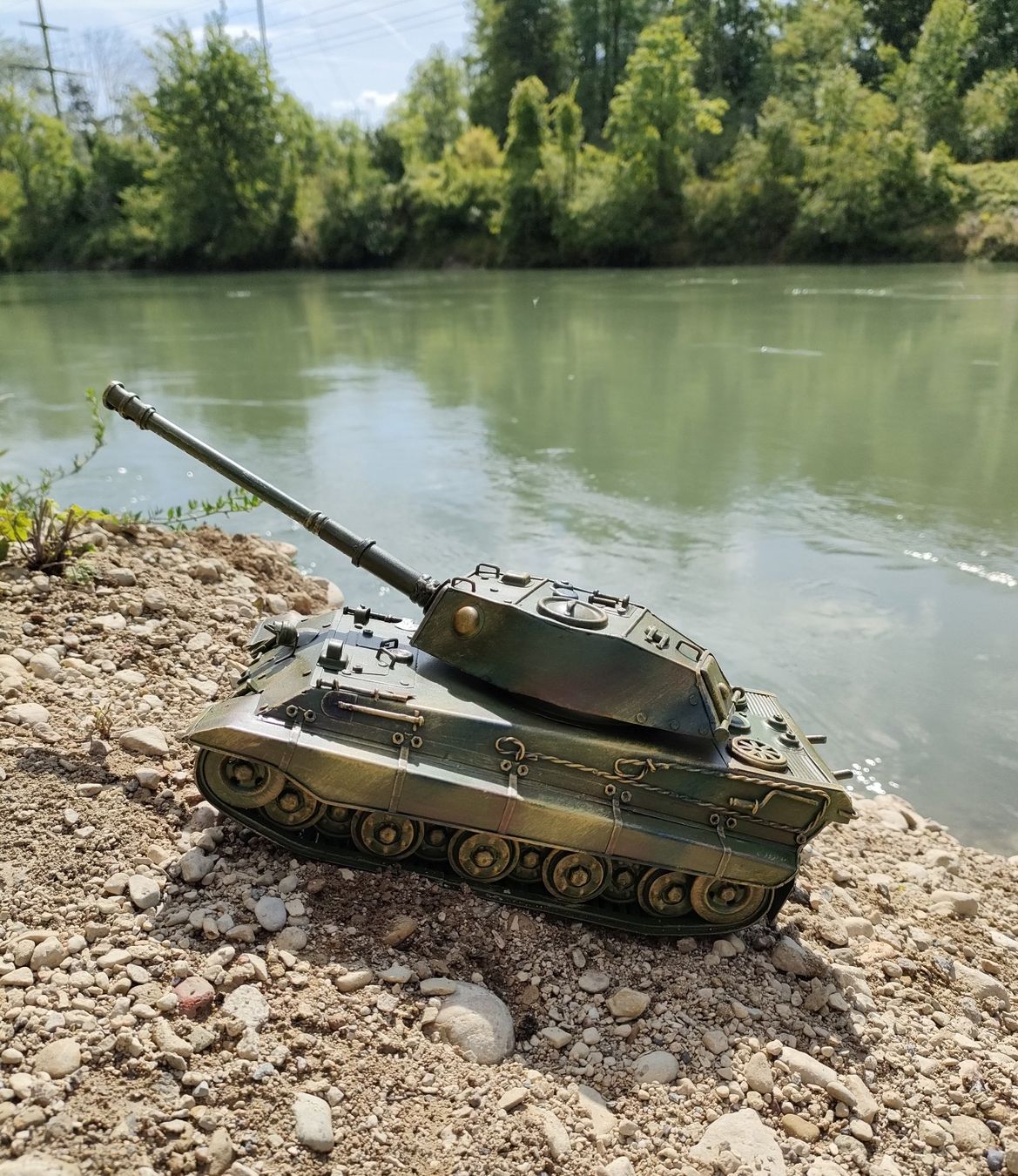 Kits de montage: Panzer Königstiger aus Blech handgefertigt – Neuf (Voir description) à Langendorf par Blechfahrzeuge 6