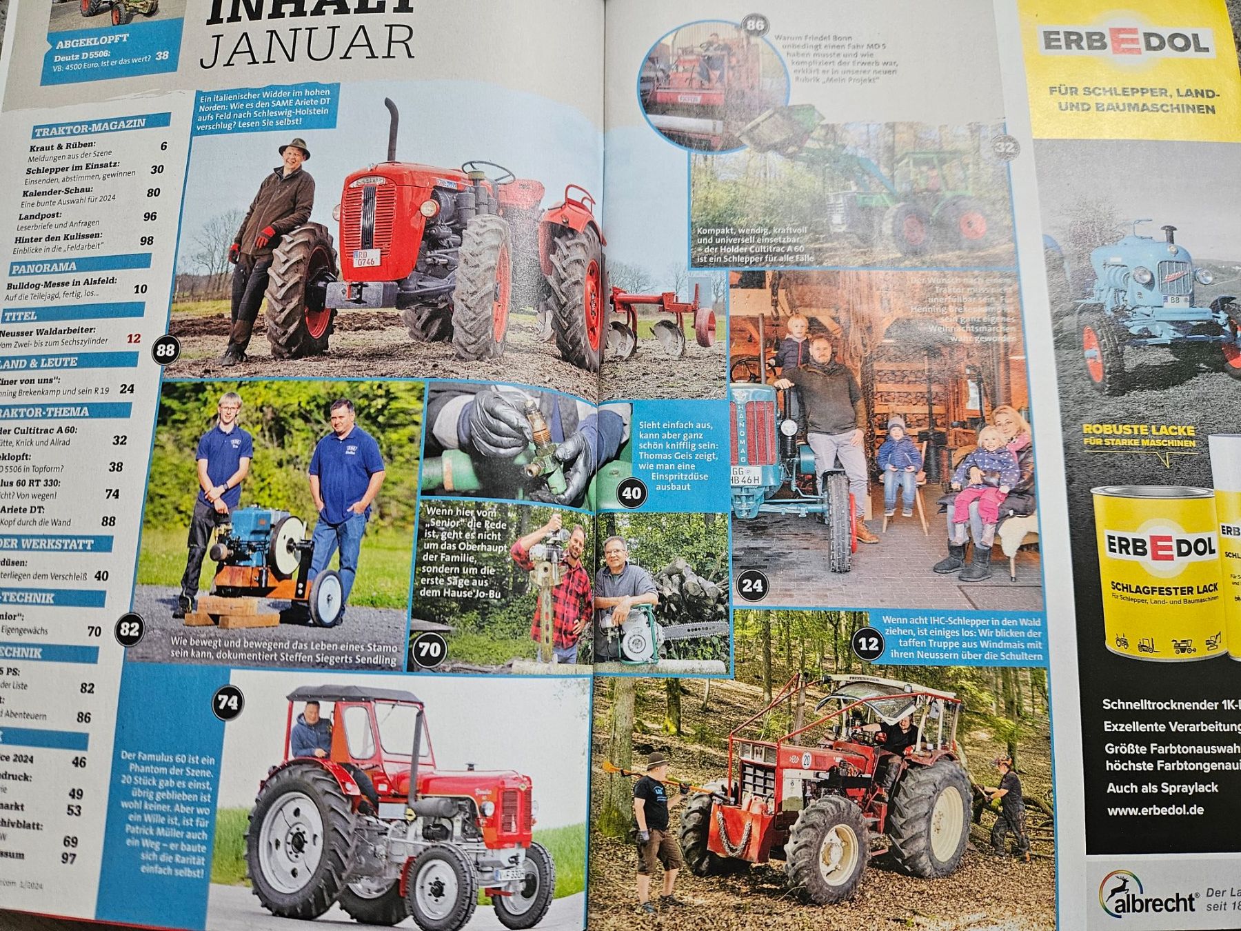 IHC Trattori: Oldtimer Traktor 1/24 IHC Case McCormick Same Fahr MD5 xb – Usato da Flawil venduto da sr1_f6st 1