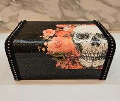 Schmuckkästchen Gothic Totenkopf Deko Vintage Handmade !