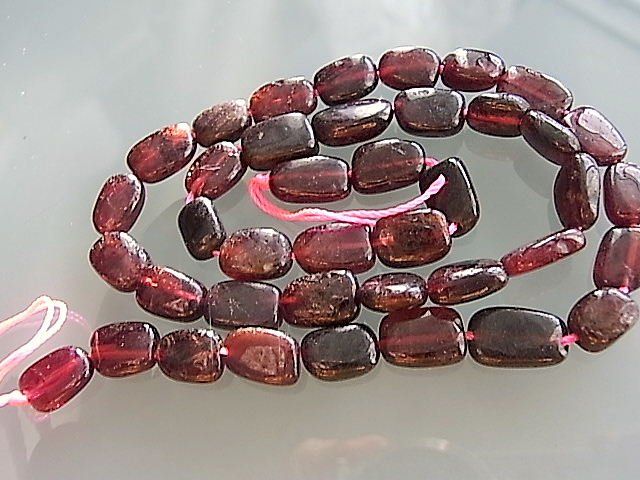 Pietre preziose: Granat Perlen Ovale ca.  10x8mm Strang – Nuovo (secondo la descrizione) da Alpnachstad venduto da perlengaby