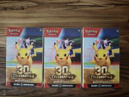 3 Pokemon 30th Celebration Booster Bundles EN ovp