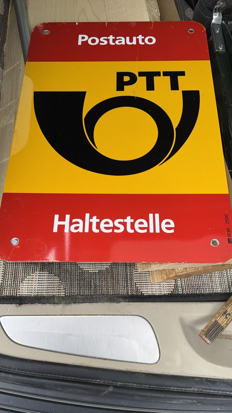 Schilder: Post PTT  Postauto Schild Blechschild kein Emailschild  – Gebraucht aus Neuenkirch von etaner62 1
