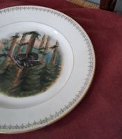 Zierteller mit Motiv Wald und Tier gebraucht