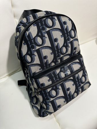Rucksack Jacquard Canvas Schwarz Unisex
