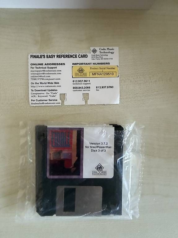 Software: Logiciel Finale 3.7 pour Macintosh – Usato da Corcelles-Payerne venduto da ano_rhf8 3