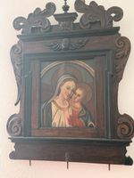 Antikes religiöses Wandbild Madonna mit Kind – Neobarock um